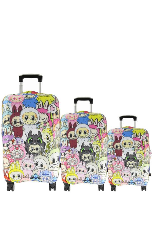 (My#138 LA 2 ) VALİZLER İÇİN KILIF SETİ (KABİN ORTA VE BÜYÜK) - Image 1