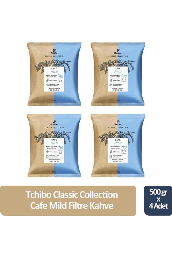 Tchibo Classic Cafe Mild Filtre Kahve 500 gr x 4 Adet - Image 1