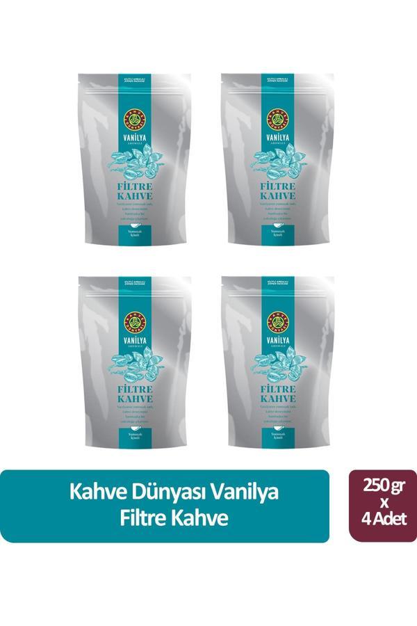 Kahve Dünyası Vanilya Filtre Kahve 250 gr x 4 Adet - Image 1