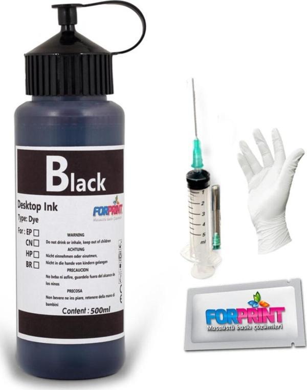 Forprint Canon G Serisi Yazıcılar Için Uyumlu Mürekkep Siyah 500 Ml - Image 1