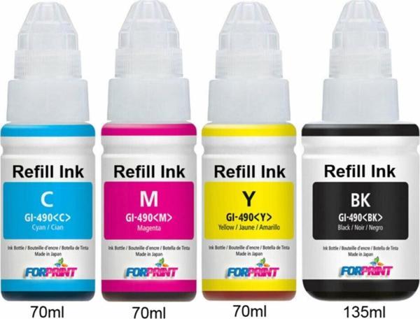 Forprint Canon Pıxma G3410 Yazıcı Uyumlu Plus Mürekkep Seti Gı-490 - Image 1