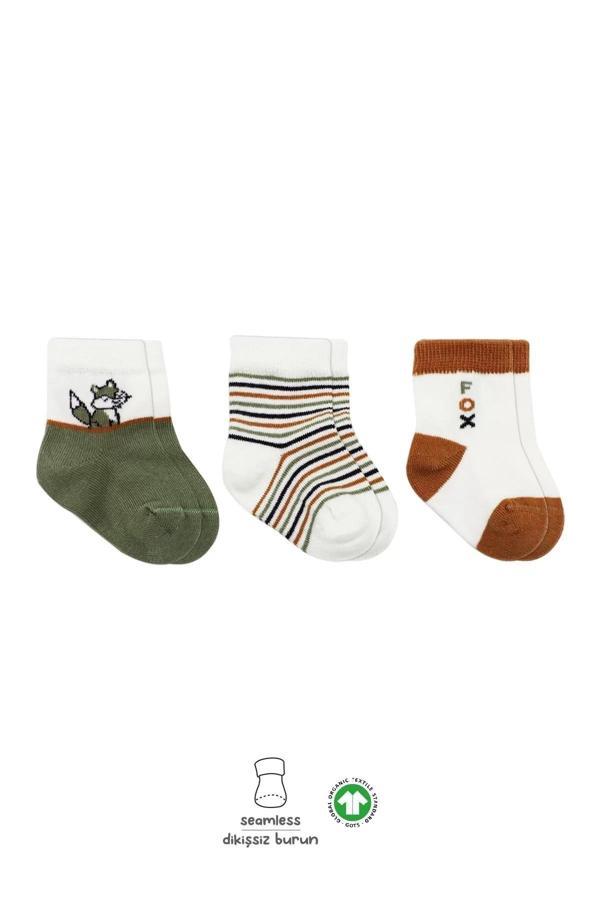 3'lü Penye Soket Çorap Bs10109 Nil - Image 1