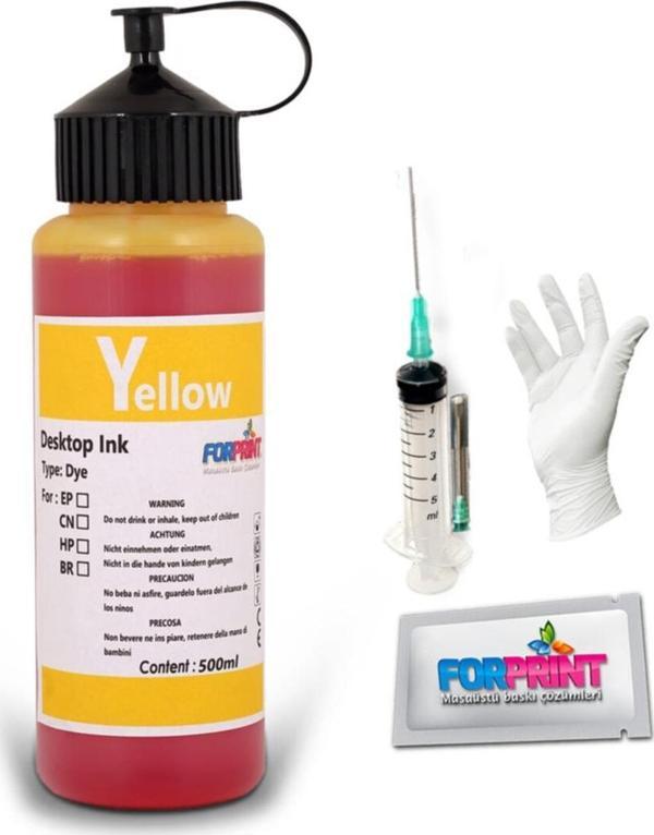 Forprint Epson 664 Uyumlu 500Ml Sarı Mürekkep - Image 1