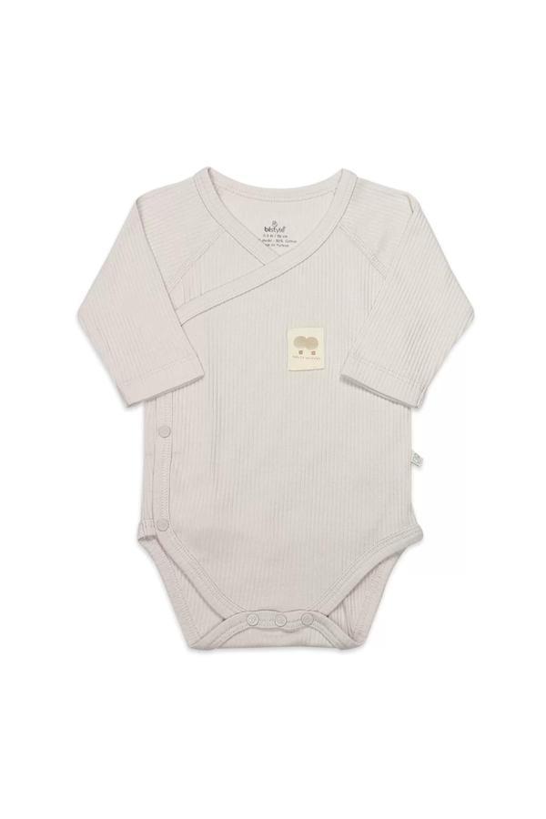 Organic Modal Flying Balloons Kruvaze Uzun Kol Body Bs17121 Bej - Image 1