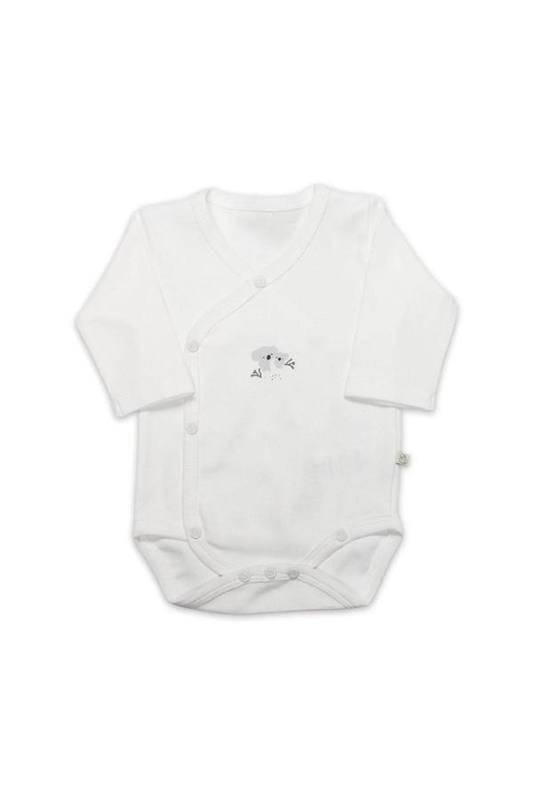 Bistyle Kruvaze Body Uzun Kol Lıttle Koala 17113 Gri - Image 1