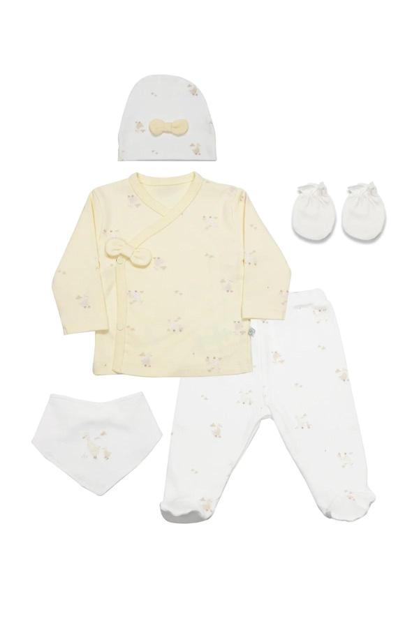 Bistyle 5li Hastane Çıkışı Welcome Baby Duck 12103 Sarı - Image 1