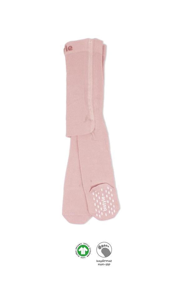 Bistyle Penye Kaymaz Külotlu Çorap 50109 Pembe - Image 1