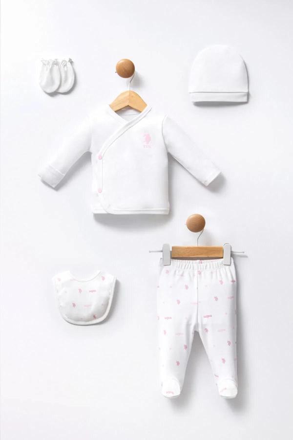 U.s Polo 5'li Hastane Çıkış Seti Usb2358 Beyaz - Image 1