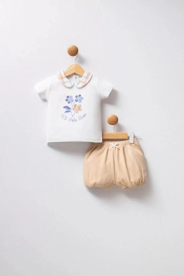 U.s Polo Bebek 2'li Takım Usb2380 Beyaz - Image 1
