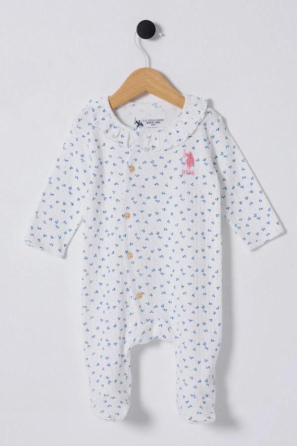 U.s Polo Bebek Tulum Usb2435 Beyaz-mavi - Image 1