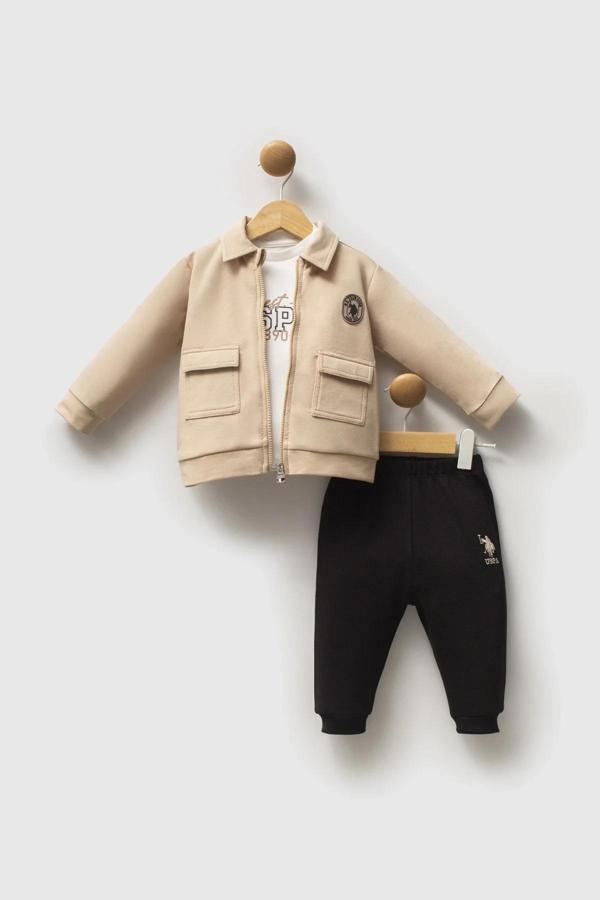 U.s. Polo Assn 3'lü Takım Usb2549 Bej - Image 1