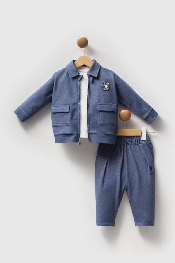 Baby Assn 3'lü Takım Usb2597 Mavi - Image 1