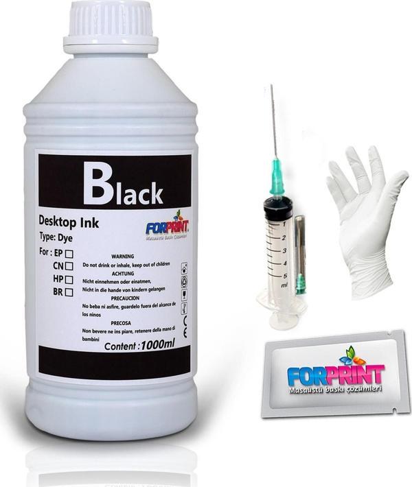 Forprint Epson Mürekkep 664 Uyumlu 1000Ml Siyah - Image 1