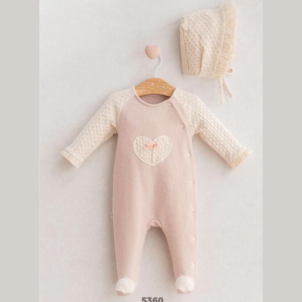 Baby Cheerful Lace Tulum  Gül Kurusu - Image 1