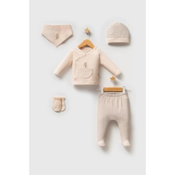 Baby Daily Elegance Zıbın Takımı 5652 Gri - Image 1