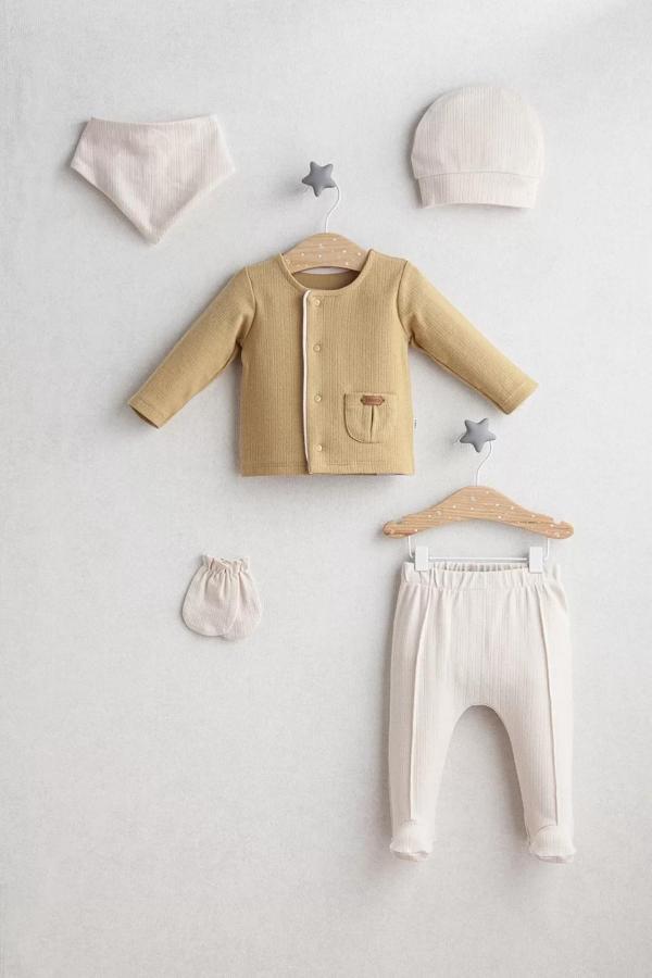 Little Bear 5'li Zıbın Set 5445 Hardal - Image 1