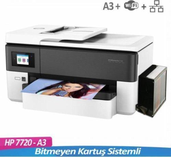 Hp Officejet Pro 7720 A3 Yazıcı Ve Bitmeyen Kartuş Sistemli + Anakart Yazılımlı - Image 1