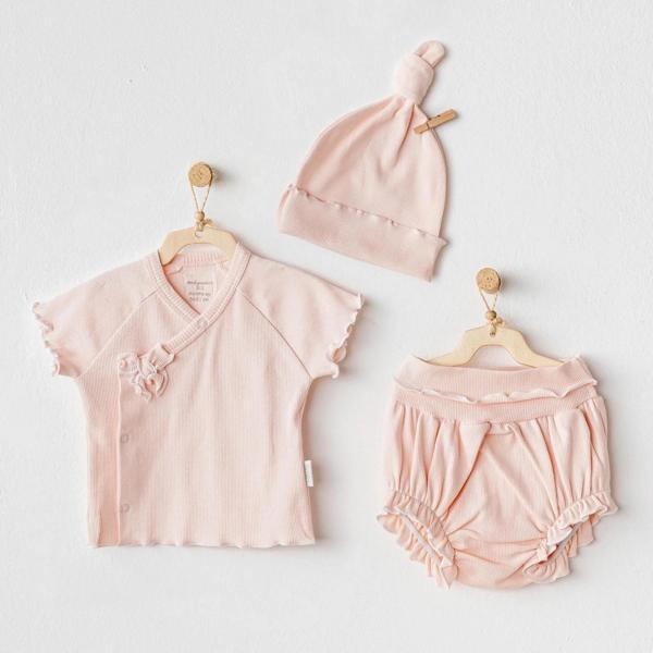 3'lü Basic Bebe Takım Salmon - Image 1