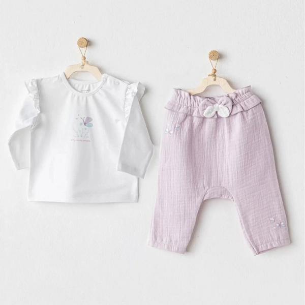 Magical Butterlfy 2'li Bebe Takım Lila - Image 1