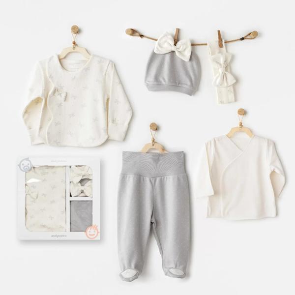 Baby Bow Bliss 5'li Hastane Çıkışı Ekru - Image 1