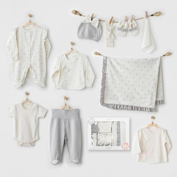 Baby Bow Bliss 10'lu Hastane Çıkışı Ekru - Image 1