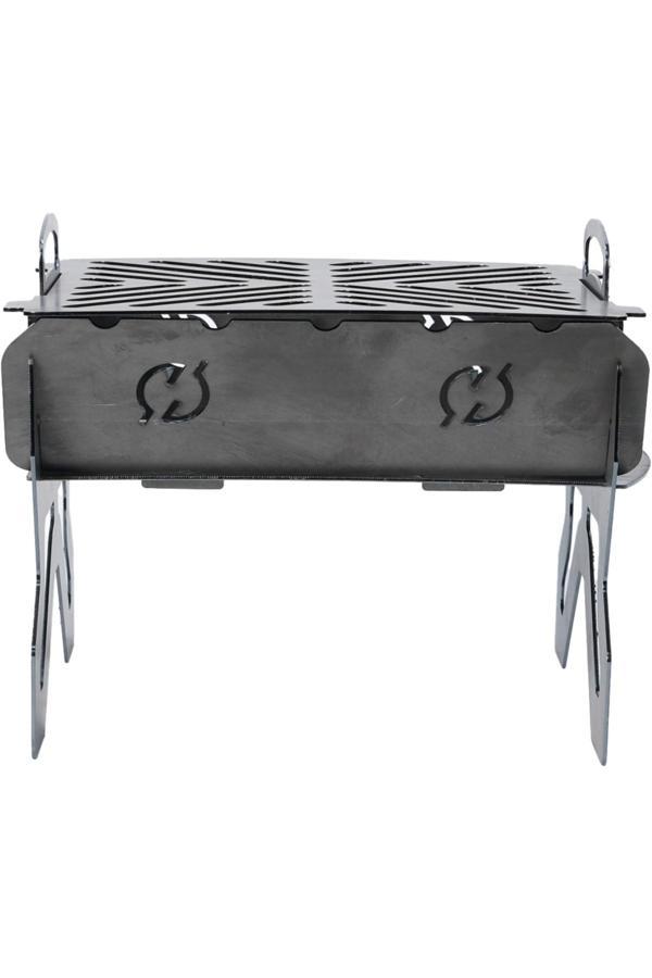 ASVERA Elmas Serisi - Portatif Katlanabilir Çelik Mangal 20x20 cm | Kompakt, Pratik ve Dayanıklı - Image 1