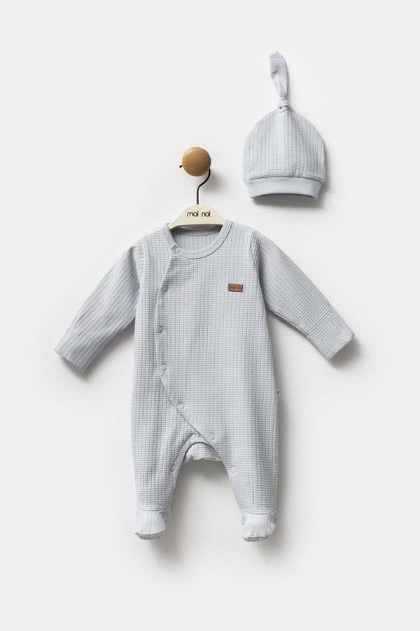 Moi Noi Galaxy Şapkalı Tulum Mnb1244 Gri - Image 1