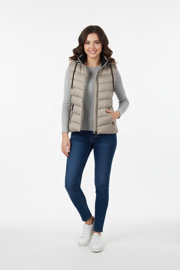 Kadın Kapüşonlu Spor Yelek 5000 BGL-ST04894 - Image 1