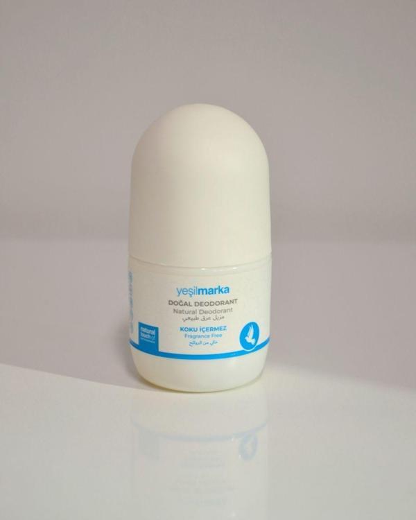 Kokusuz Doğal Roll-On Deodorant 50 ml – Hassas Ciltler İçin, Hac ve Umre Kullanımına Uygun - Image 1