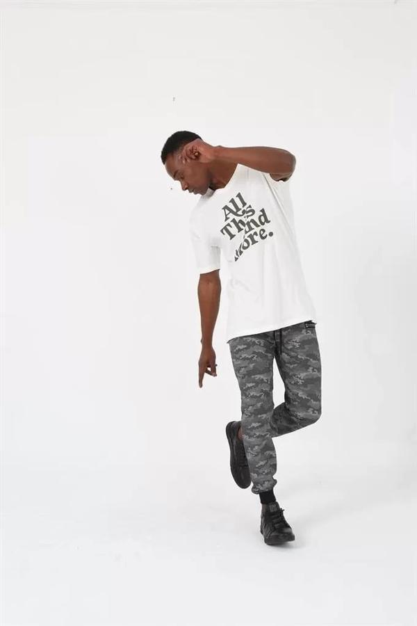 Erkek Pamuk Alt Eşofman Gri - Image 1