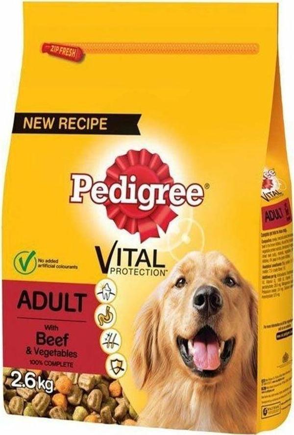 Pedigree Biftekli Ve Kümes Hayvanlı Yetişkin Köpek Maması 2.6 Kg - Image 1