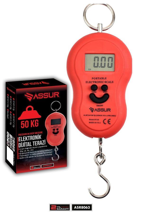 Assur Dijital El Terazisi 4 Ayrı Birim Hassas 50 Kg Kantar Terazi - Image 1