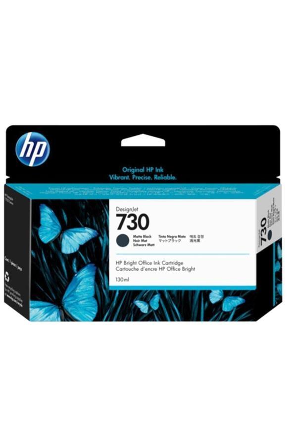 HP 730 Matte Black Mat Siyah 130 ml Plotter Kartuşu P2v65a - Image 1