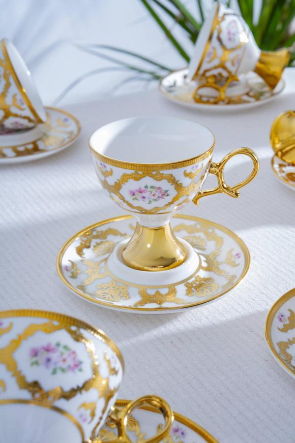 Acar Florcita 6 Kişilik Kahve Fincan Takımı - 100 ml - Image 1