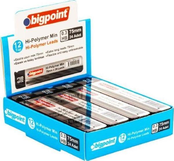 Bigpoint 12’li 0.3 Otomatik Kurşun Kalem Ucu  - Image 1