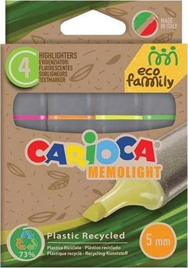Carioca Eco Family Memolight 4'lü İşaretleme Kalemi - Image 1