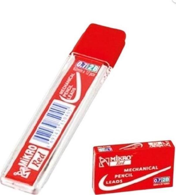 Mikro 24’lü 0.7 Otomatik Kurşun Kalem Ucu Kırmızı  - Image 1