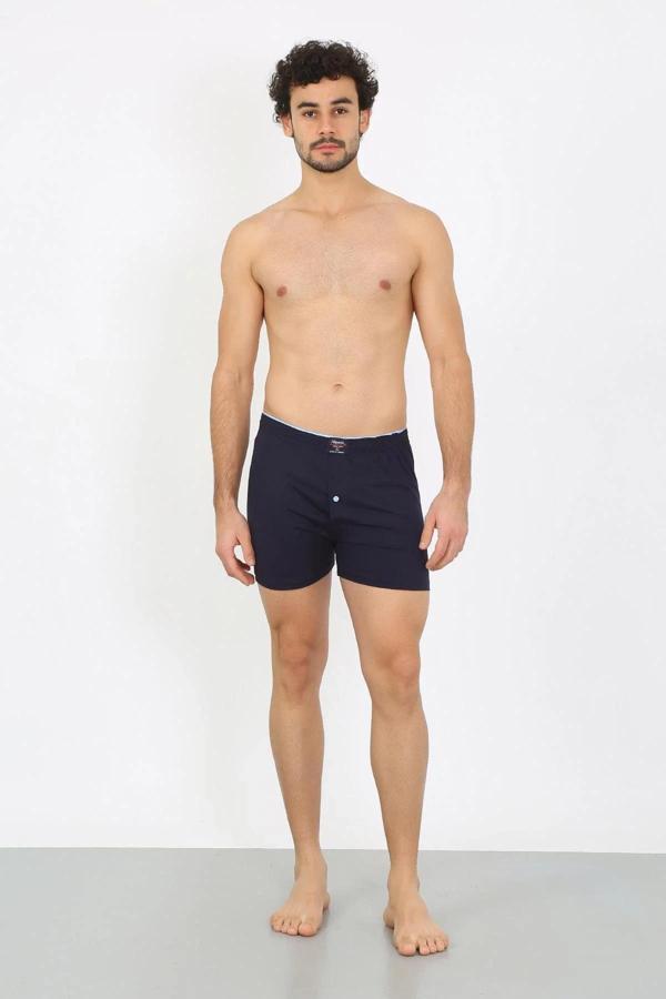 Erkek Penye Boxer Lacivert - Image 1