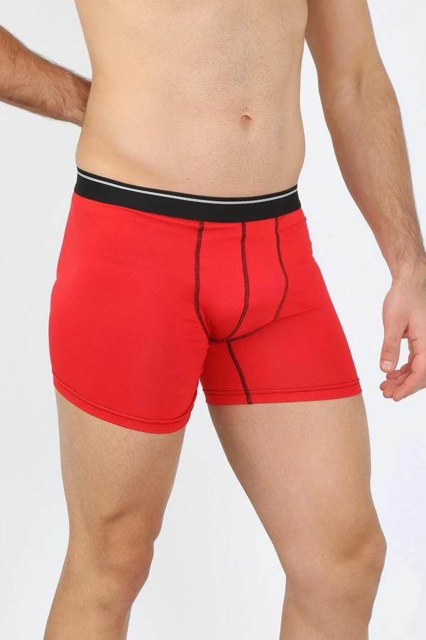 Erkek Pamuk Likralı Boxer Kırmızı - Image 1