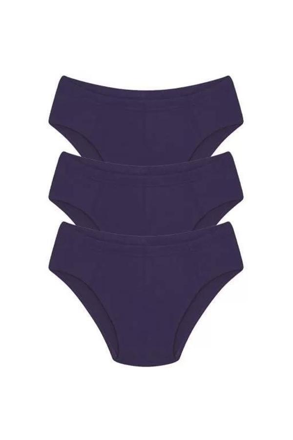 Erkek Pamuk 3lü Saks Slip - Image 1