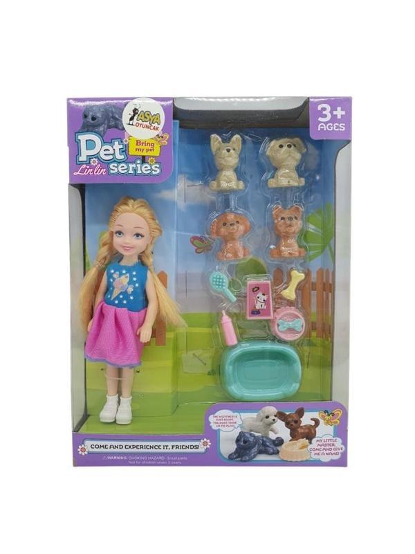 Pet Shop - Bebekli Köpek Bakım Seti - 7722-3 - Sarışın - Image 1