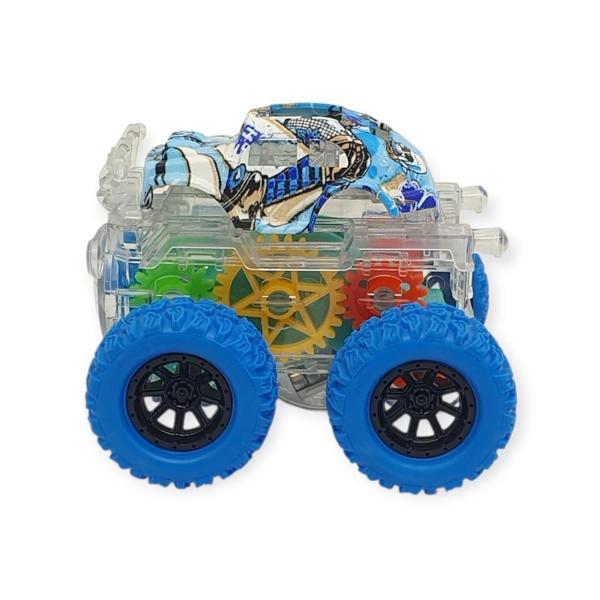 Sürtmeli Işıklı Off-Road Aracı  - 7310 - Mavi - Image 1