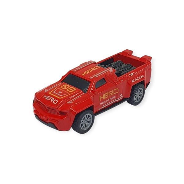 Çek Bırak Metal Küçük Arabalar 8 cm - SH40031 - Kırmızı Pick-Up - Image 1