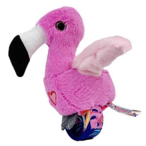 Peluş Ses Tekrarlı Hayvan Bileklik Aksesuar - Pembe Flamingo - Image 1