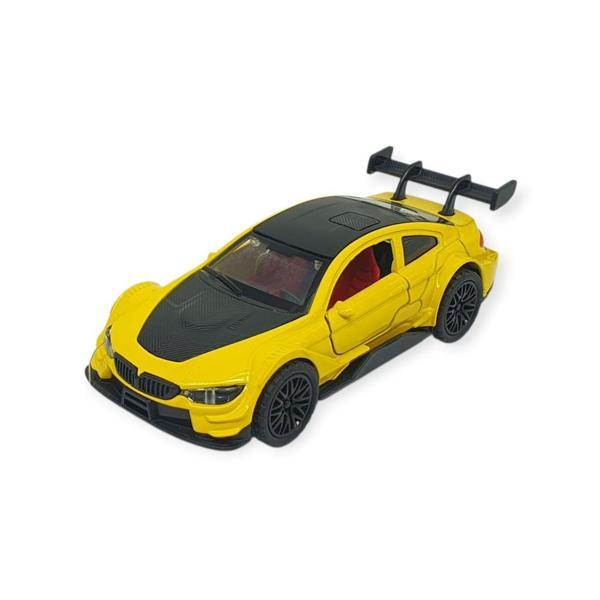 Çek Bırak Metal Arabalar 12 cm - 3671C - Sarı - Image 1