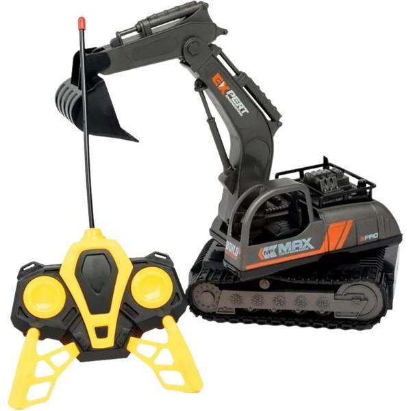 İş Makinaları Serisi - Şarjlı Uzaktan Kumandalı Excavator - Sarı - Image 1
