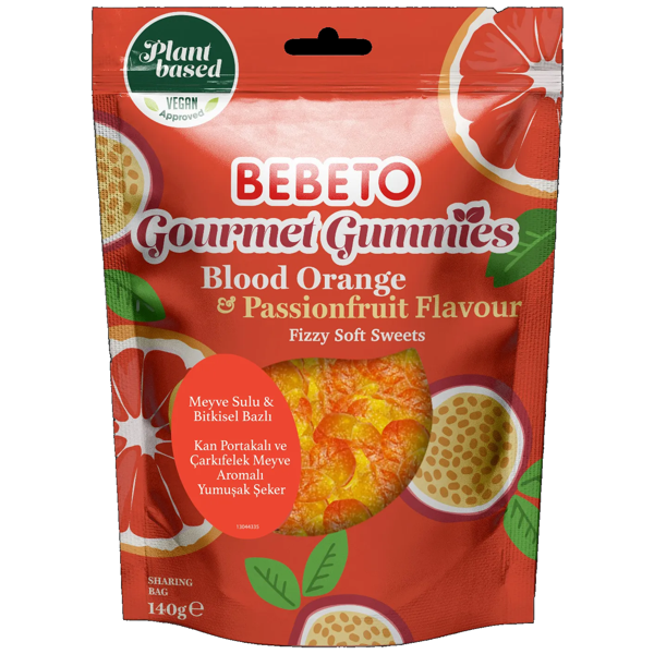 Vegan Gourmet Gummies 140 Gr. Orange Jelly - Image 1