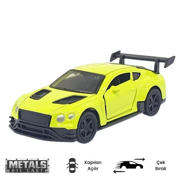 Çek Bırak Metal Küçük Arabalar 8 cm - 6411A-6 - Açık Yeşil - Image 1