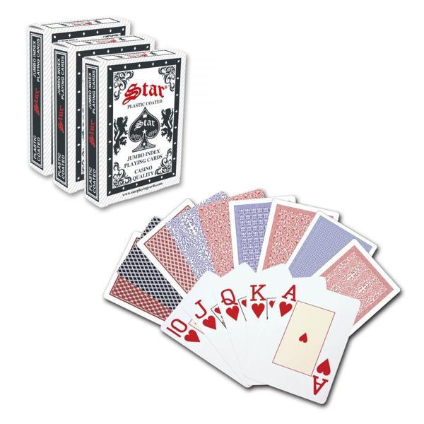 Star Black Jack Oyun Kağıdı Yarı Plastik - Image 1