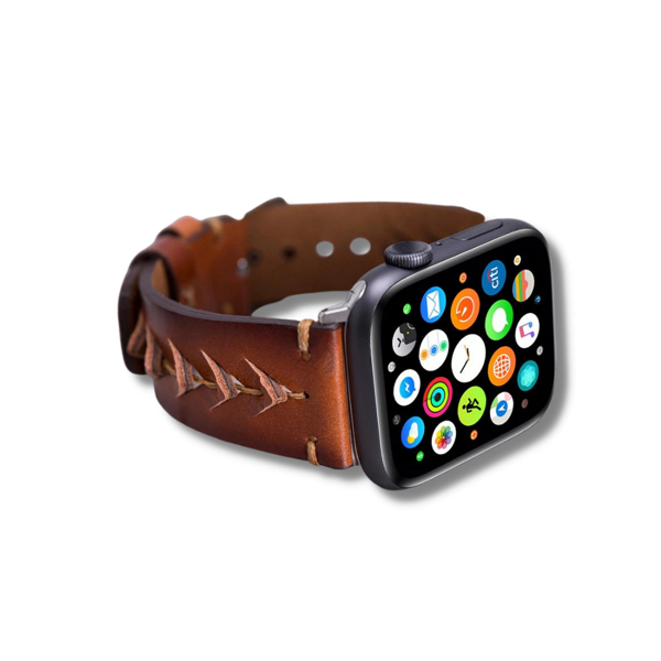 Apple Watch Uyumlu Deri Kordon 42-44-45mm RST2EF Boras - Image 1